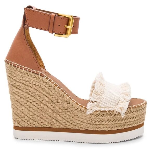 NWOT See by Chloe Glyn Frayed Wedges - Picture 2 of 16